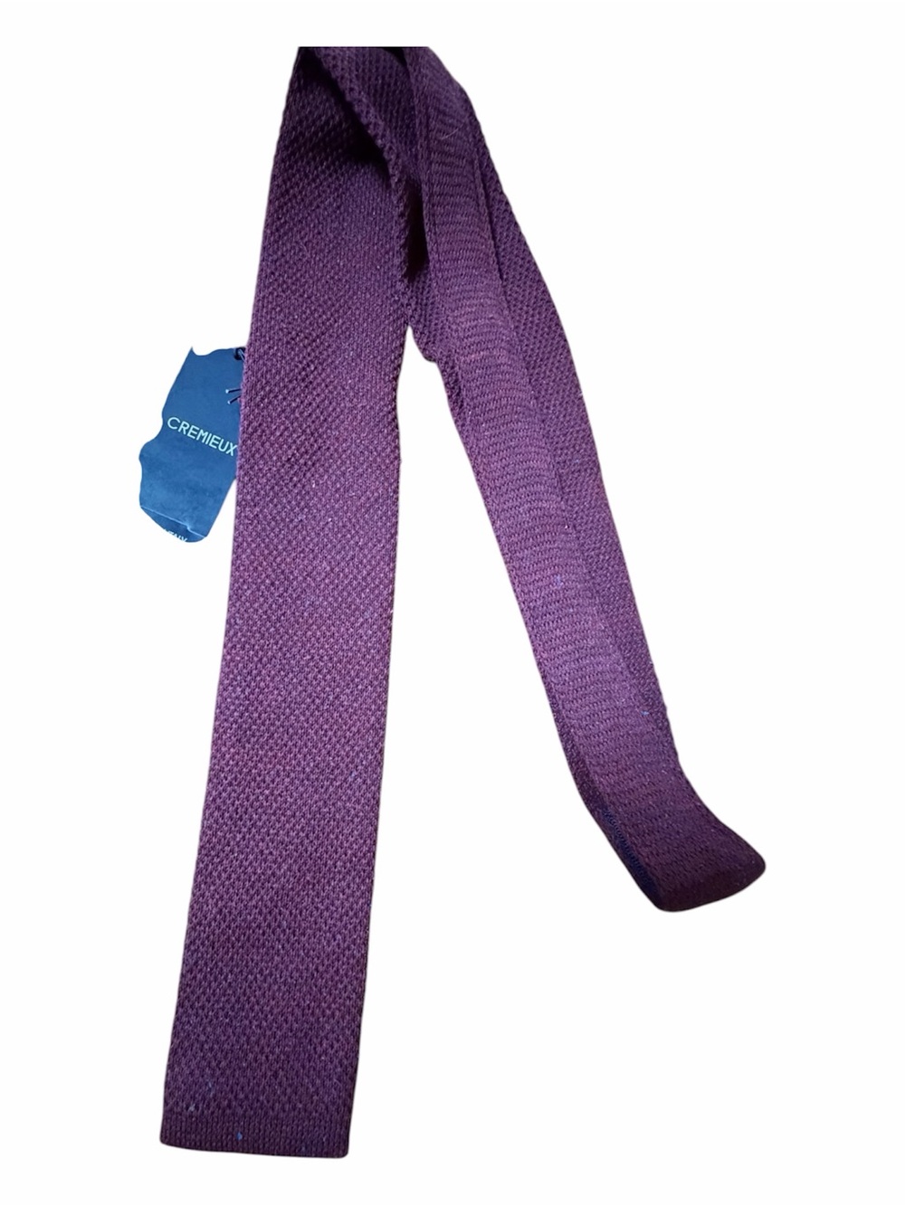 Daniel Cremieux Maroon Square Knit Necktie